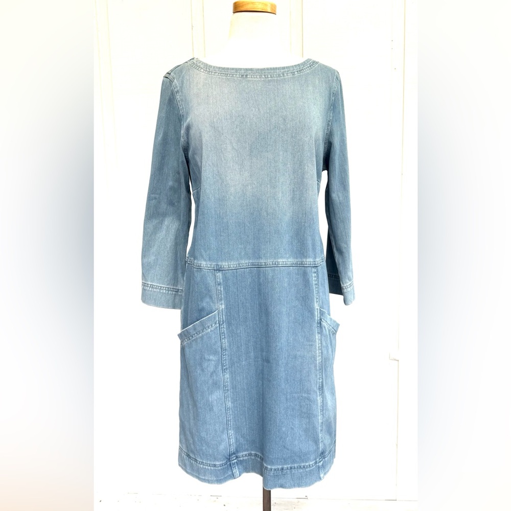 Anthropologie Blue Denim Dress